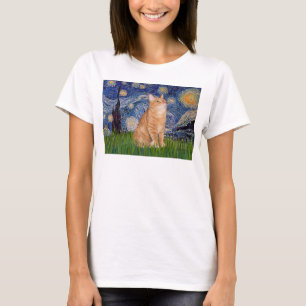 T-shirt Nuit étoilée - Orange Tabby 46