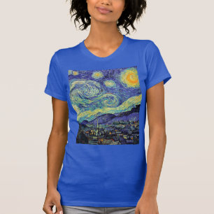 T-shirt Nuit étoilée par van Gogh Royal Blue