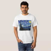 T-shirt Nuit étoilée par Vincent Van Gogh (Devant entier)