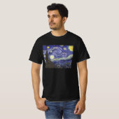 T-shirt Nuit étoilée par Vincent van Gogh (Devant entier)