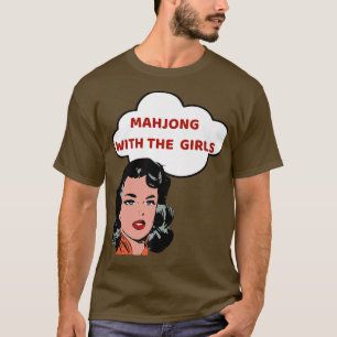 T-shirt Nuit Mah Jongg Avec Les Filles Fun Game Nuit 210