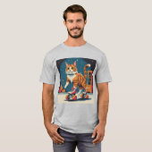 T-shirt Nuit Roller Kitty Skate (Devant entier)