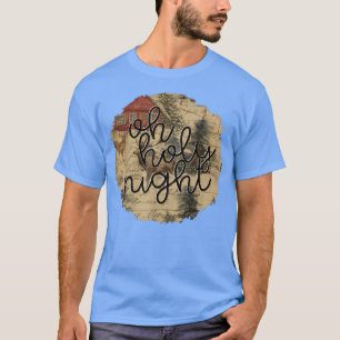 T-shirt Nuit Sainte Christmas Chrétien Scène de la Nativit