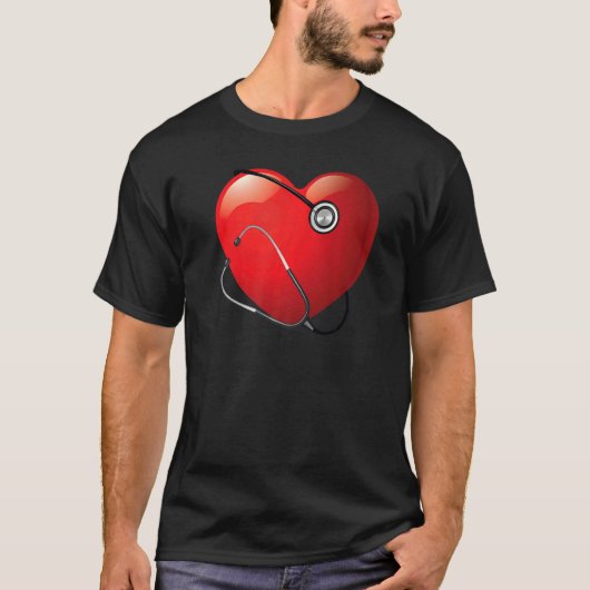 T-shirt Nuit Shift Différentes races Stethoscope Infirmièr (Devant)