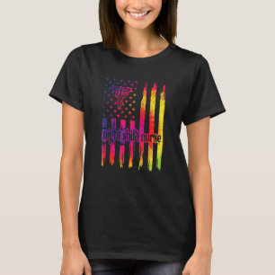 T-shirt Nuit Shift Nurse Us Drapeau Nuit Shift Nurse