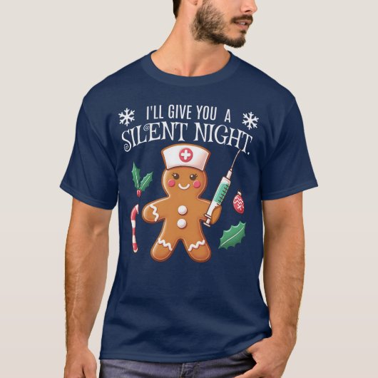 T-shirt Nuit Silencieuse Noël CRNA Gingerbread (Devant)