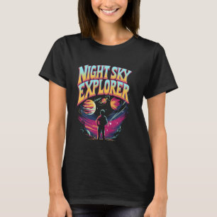 T-shirt Nuit Sky Explorer Étoiles Constellation Astrologie