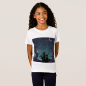 T-Shirt Nuit sombre | Halloween | maison hantée (Devant entier)
