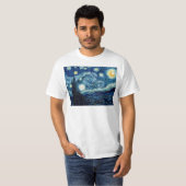 T-shirt Nuit Starry by Vincent Van Gogh (Devant entier)