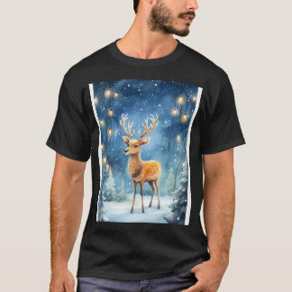 T-shirt Nuit Starry Reindeer