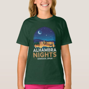 T-shirt Nuits de l'Alhambra - Grenade Espagne Travel Art