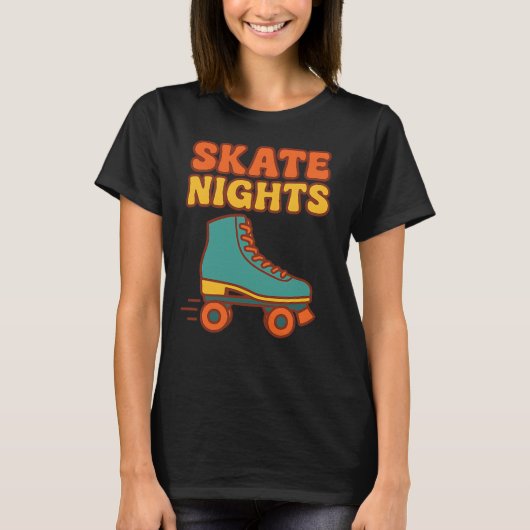 T-shirt NUITS DE SKATE - patinage à rouleaux (Devant)