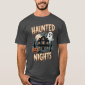 T-shirt Nuits hantées : Halloween Éffrayant (Devant)