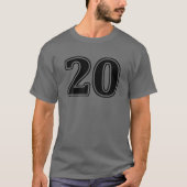 T-shirt Number 20 Twenty Front (Devant)