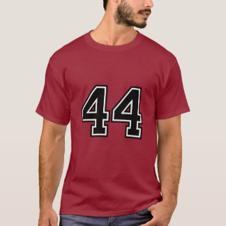 T-shirt Number 44 Varsity Sports Jersey | 44th Birthday