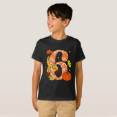 T-shirt Number 6 67 Fall Autumn Pumpkin Meme Funny Six Sev (Devant entier)