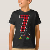 T-shirt Number 7 Funny Meme Saying 6 7 Six Seven Christmas (Devant)