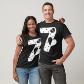 T-shirt Number 7 Hearts Love 67 Couple Matching Christmas (Unisexe)