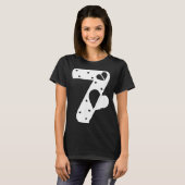 T-shirt Number 7 Hearts Love 67 Couple Matching Christmas (Devant entier)