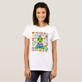 T-shirt Number Day Dinosaur Maths T Shirt for Kids (Devant entier)