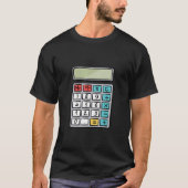 T-shirt Number Learning calculator costume matc day Math O (Devant)