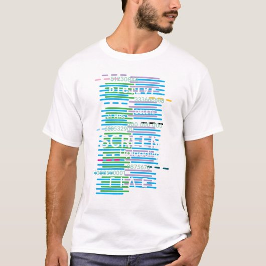 T-shirt 'numérique' pour hommes (Devant)