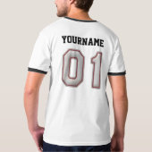 T-shirt Numéro 01 avec le regard frais de points de (Dos entier)