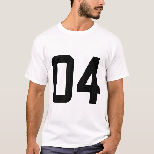T-SHIRT NUMÉRO 04 (Devant)