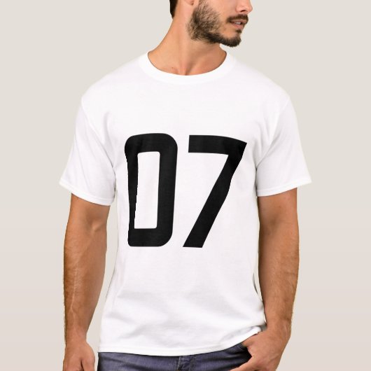 T-SHIRT NUMÉRO 07 (Devant)