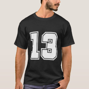 T-shirt Numéro 13 No Thirn 13 Joueur sportif