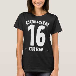 T-shirt Numéro 16 Cousin Crew Reunion Groupe de famille co
