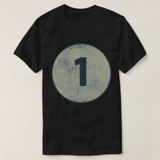 T-shirt Numéro 1 Vintage en détresse