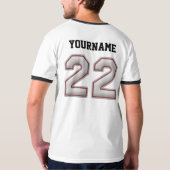 T-shirt Numéro 22 avec le regard frais de points de (Dos entier)