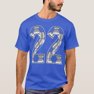 T-shirt Numéro 22 Jersey 22 Maman Joueur ventilateur