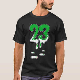 T-shirt Numéro 23 Laisser À Rapprocher 3 Pin Vert Tee Pine