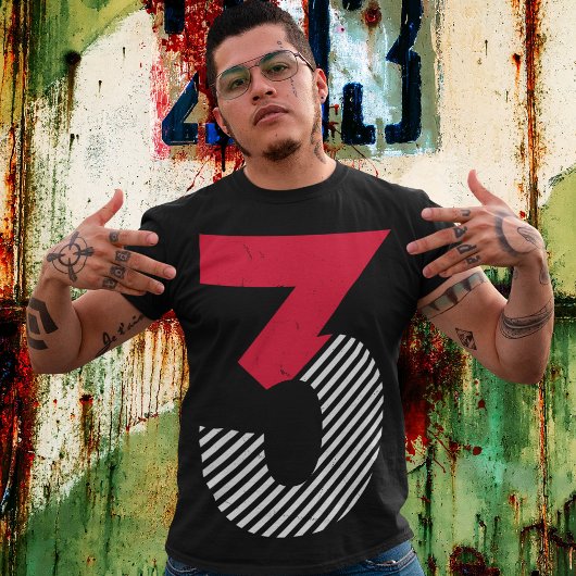 T-shirt Numéro 3 chanceux