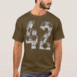 T-shirt Numéro 42 Jersey 42 Maman Joueur ventilateur