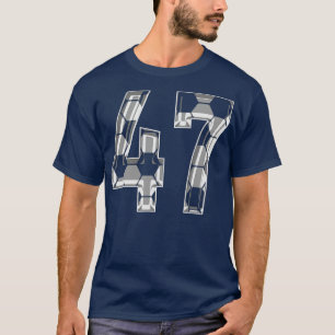 T-shirt Numéro 47 Jersey 47 Maman Joueur ventilateur