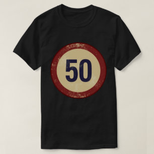 T-shirt Numéro 50 Vintage en détresse