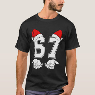T-shirt Numéro 67 correspondant Six Sept 6 7 Meme 6 7 Noël