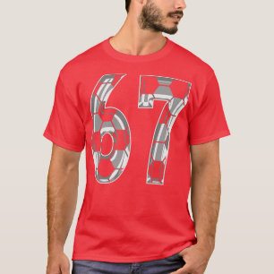T-shirt Numéro 67 Jersey 67 Maman Joueur ventilateur