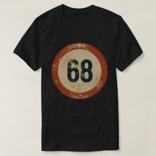 T-shirt Numéro 68 en détresse vintage
