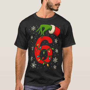 T-shirt Numéro 6 correspondant à six sept mème Noël garçon