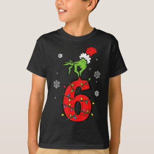 T-shirt Numéro 6 correspondant au mème 67 6 7 Noël garçons