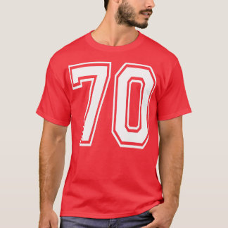 T-shirt Numéro 70 Anniversaire Varsity Sports Team Jersey