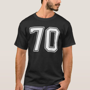 T-shirt Numéro 70 Joueur Ventilateur Jersey Style 70 Homme