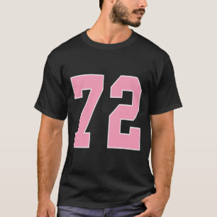 T-shirt Numéro 72 Pied rose Bysketbyll Cancer du sein A
