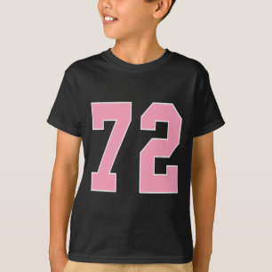 T-shirt Numéro 72 Pied rose Bysketbyll Cancer du sein A