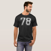 T-shirt Numéro 78 à l'arrière (Devant entier)