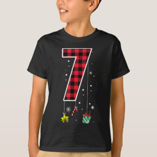 T-shirt Numéro 7 Citation de mème drôle 6 7 Six Sept Noël